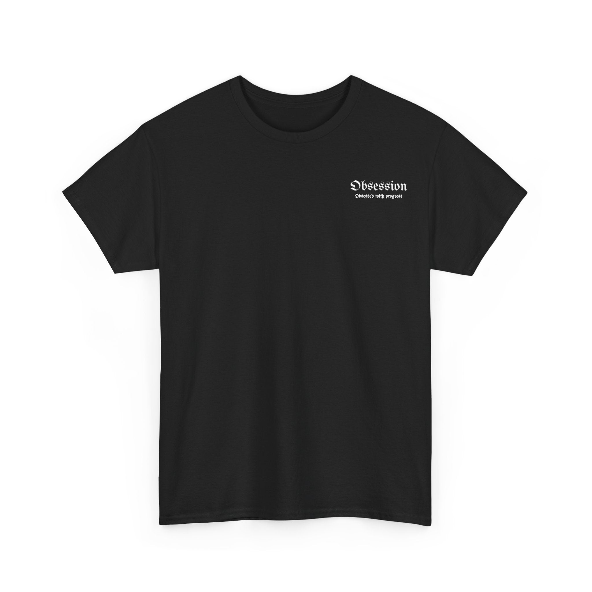 Women's heavy obsessed with progress t shirt