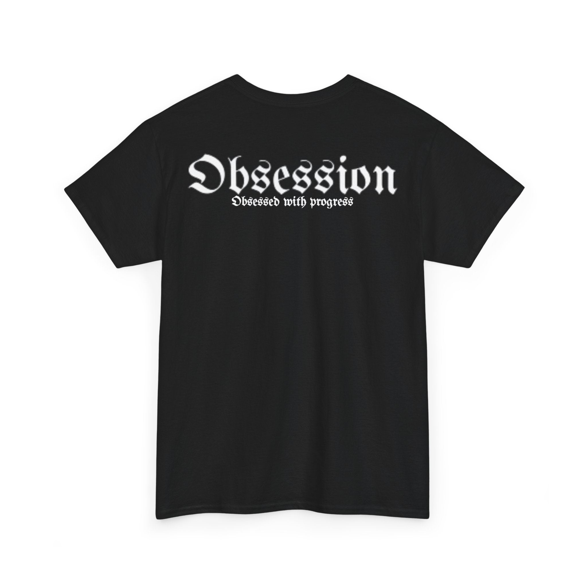 Men's heavy obsessed with progress t shirt