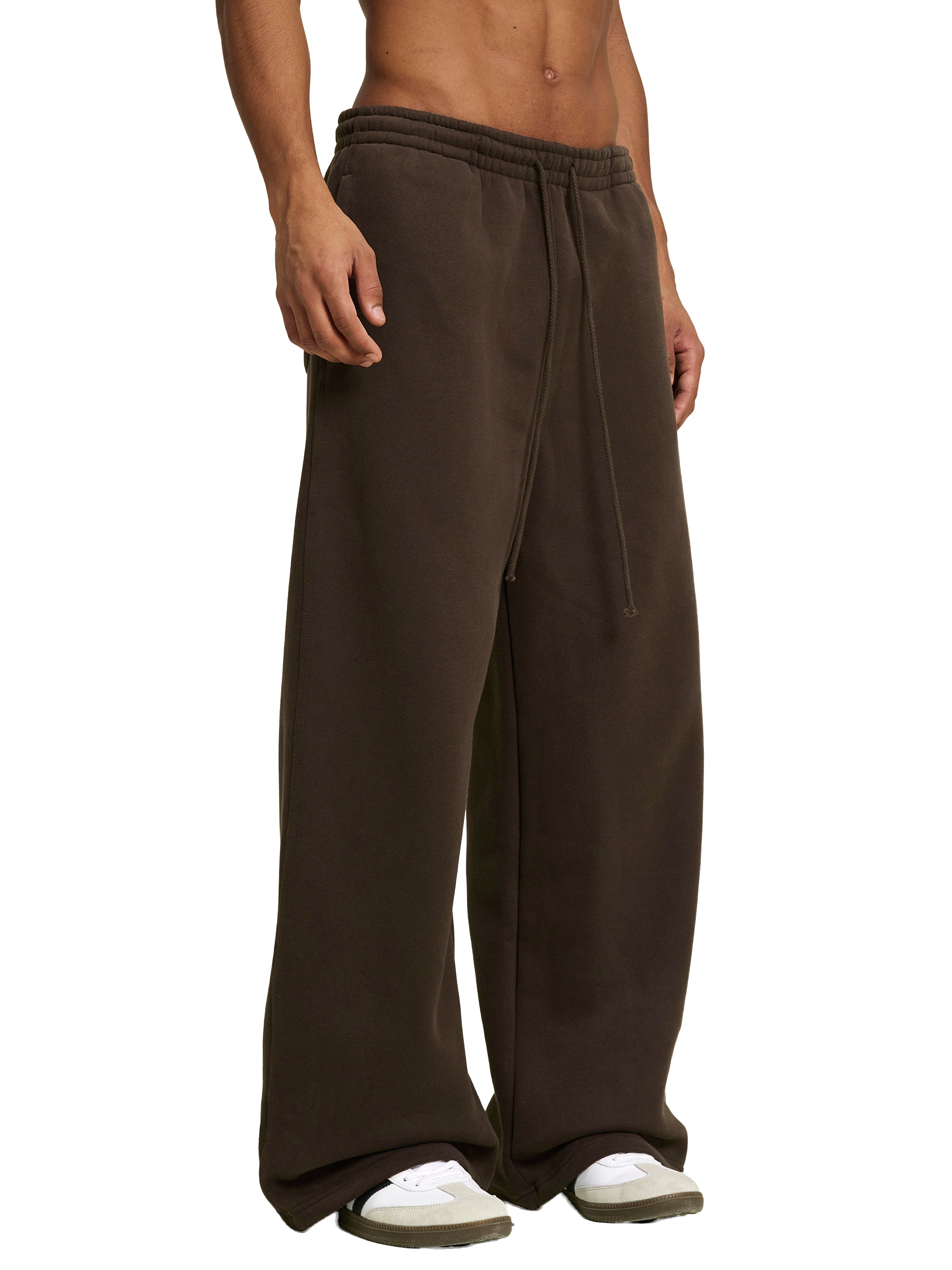 Men's Fleece Drawstring Straight-Leg Sweatpants